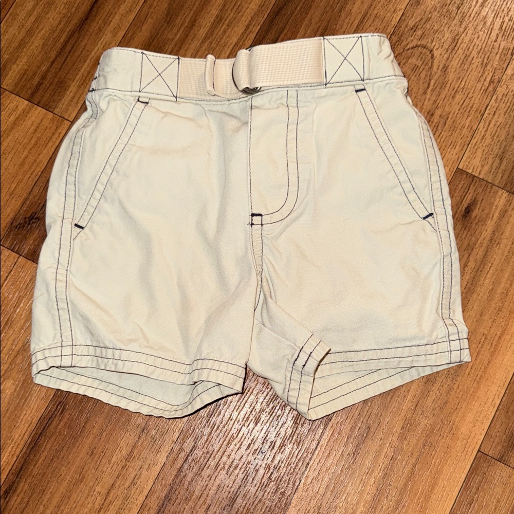 Ralph Lauren Cream and Blue Baby Shorts